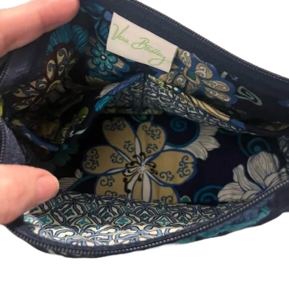 Vera Bradley Blue, Black, Teal and Green Quilted Shoulder Bag - Picture 6 of 15